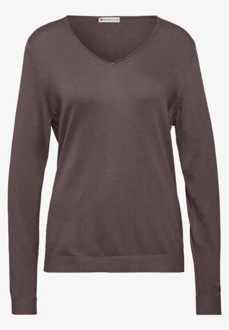V-Neck Pullover dusty mauve V-Neck Pullover dusty mauve