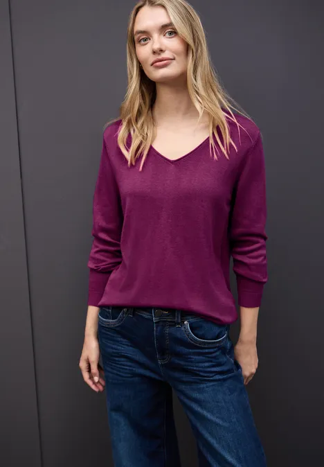 V-Neck Pullover berry paradise V-Neck Pullover berry paradise