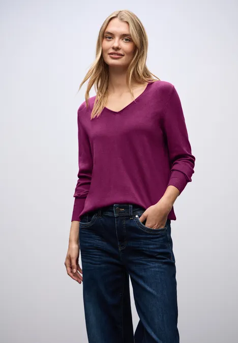 V-Neck Pullover berry paradise V-Neck Pullover berry paradise