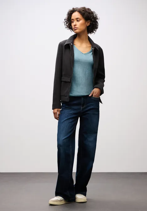 V-Neck Pullover glacier blue mel. V-Neck Pullover glacier blue mel.