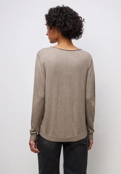V-Neck Pullover mocha dream mel. V-Neck Pullover mocha dream mel.