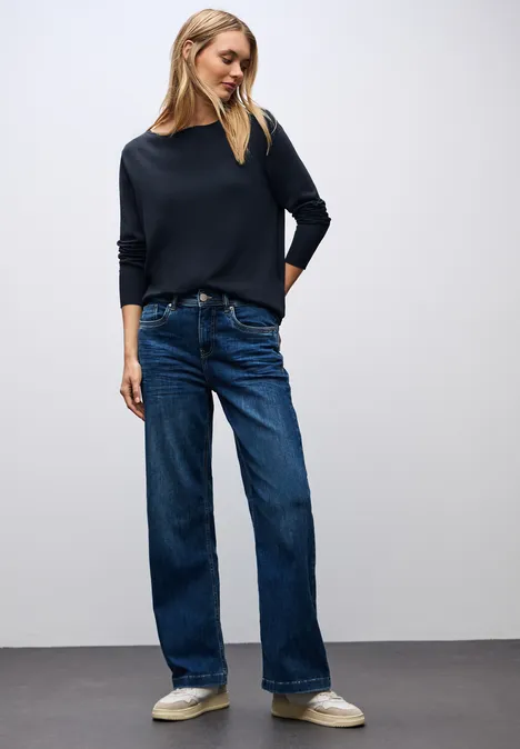 Basic Pullover deep blue