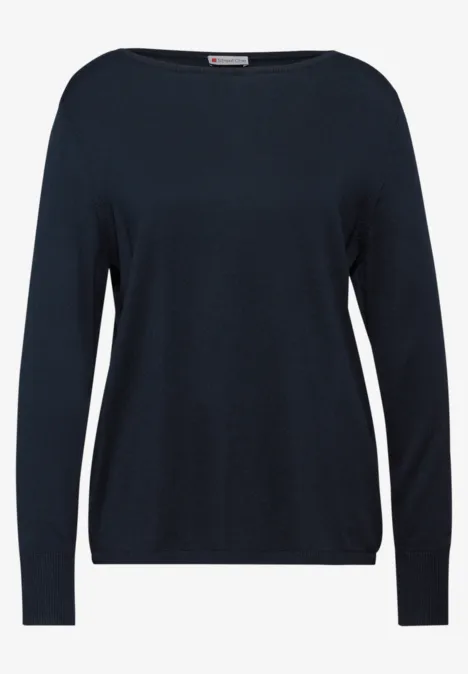 Basic Pullover deep blue
