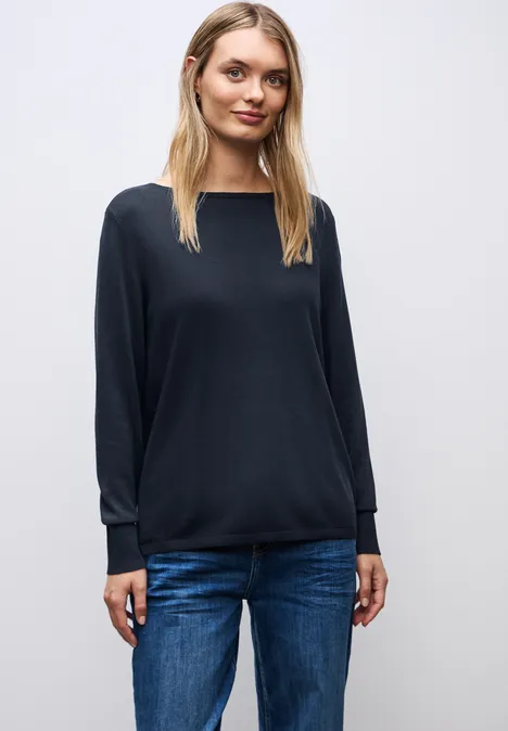 Basic Pullover deep blue