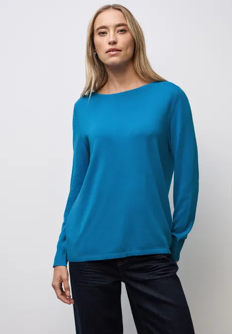 Basic Pullover polaris blue