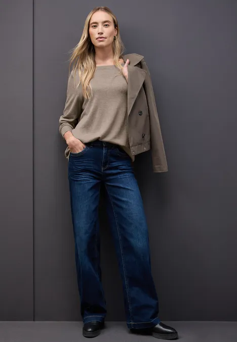 Basic Pullover mocha dream mel.
