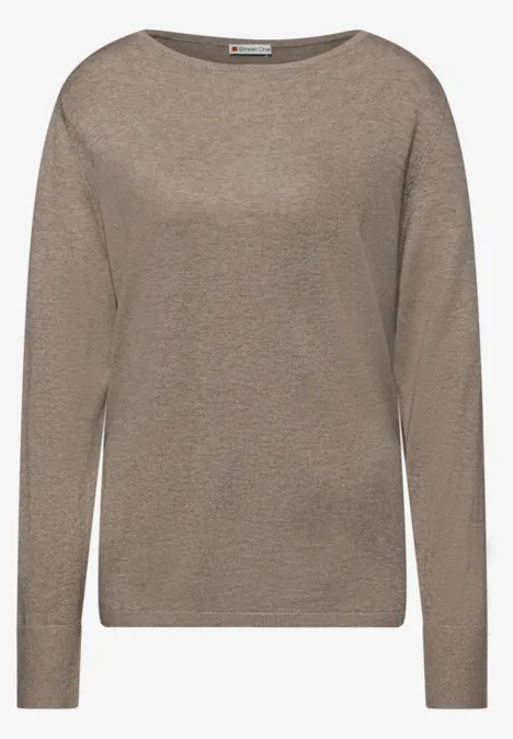 Basic Pullover mocha dream mel.