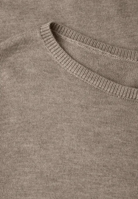 Basic Pullover mocha dream mel.