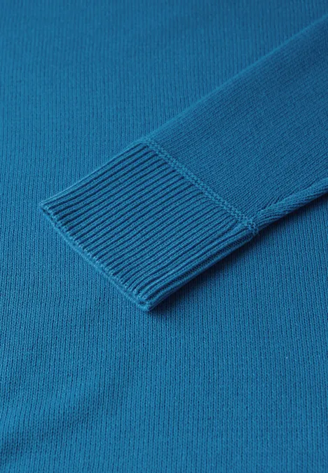 Rundhals-Pullover polaris blue