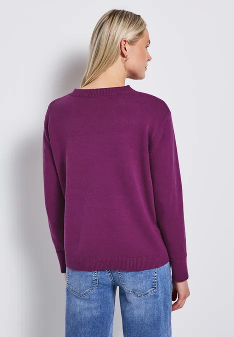 Rundhals-Pullover berry paradise