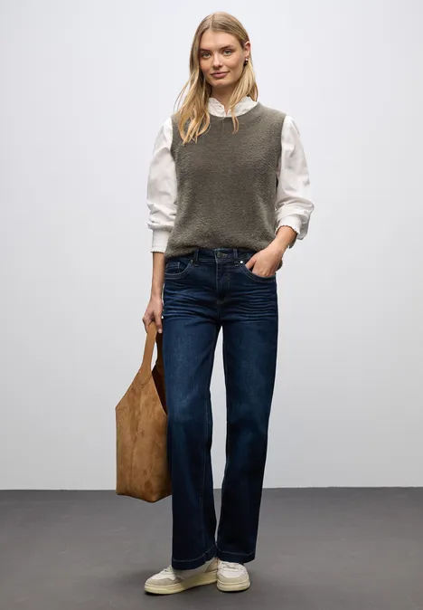 Ärmelloser Pullover nomad brown