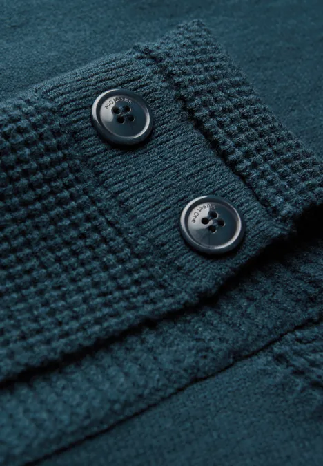 Pullover mit Stehkragen tide blue