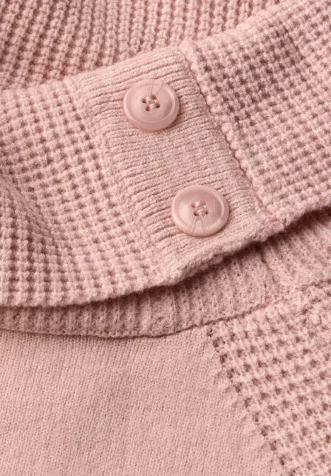 Pullover mit Stehkragen faded rose mel.