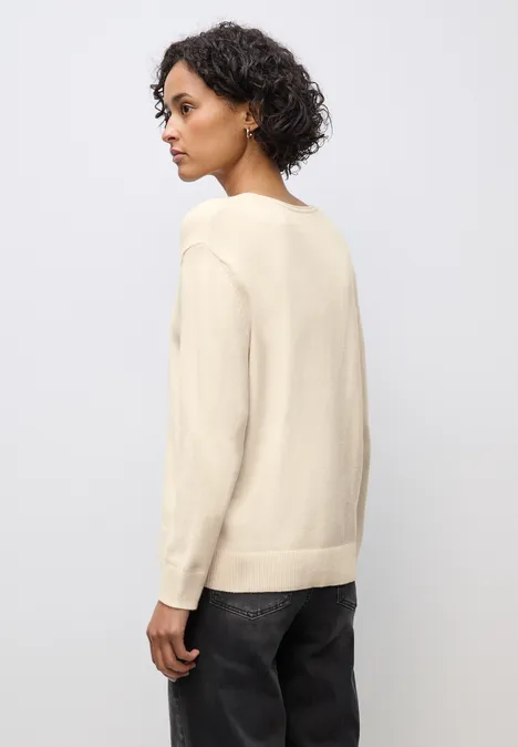 Kuscheliger V-Neck Pullover soft beige