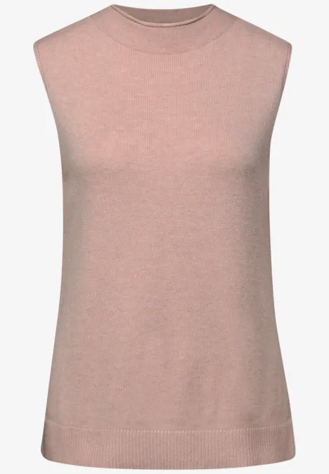 Ärmelloser Pullover faded rose mel.