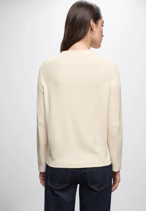 Pull structuré soft beige