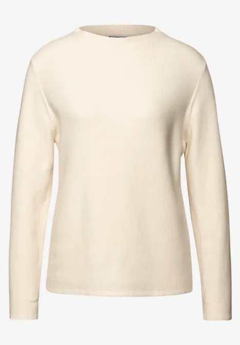 Pull structuré soft beige