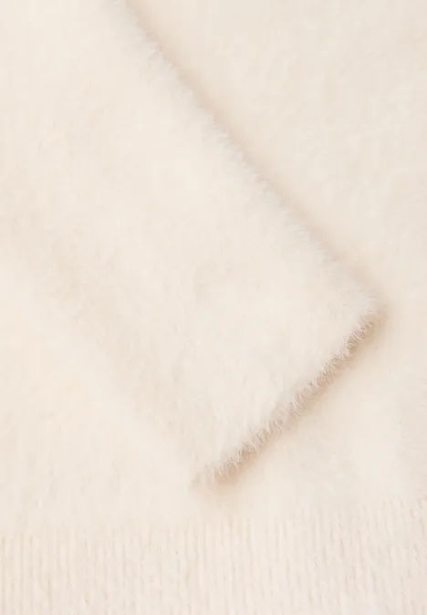 Gezellige hoodie soft beige