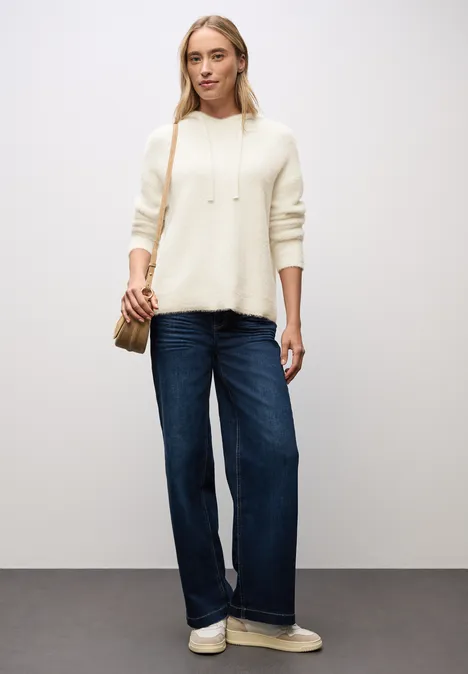 Gezellige hoodie soft beige