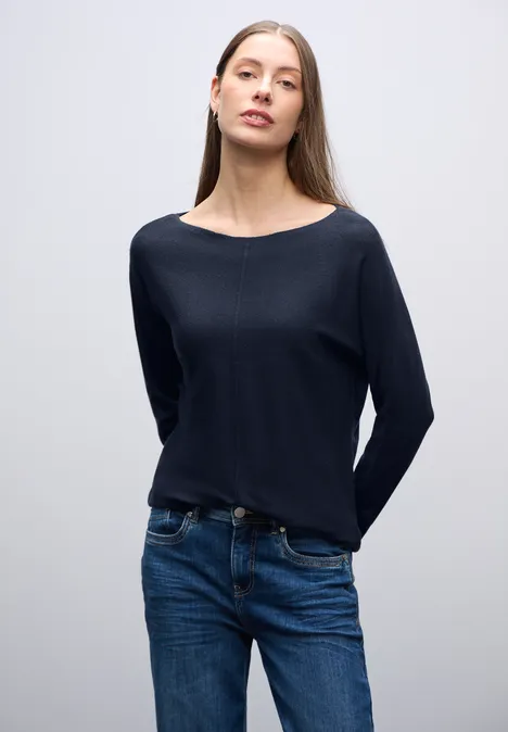 Basic Dolman Pullover deep blue Basic Dolman Pullover deep blue