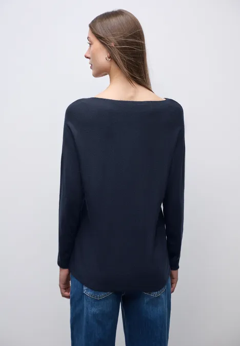 Basic Dolman Pullover deep blue Basic Dolman Pullover deep blue