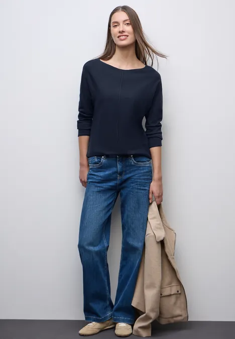 Basic Dolman Pullover deep blue Basic Dolman Pullover deep blue
