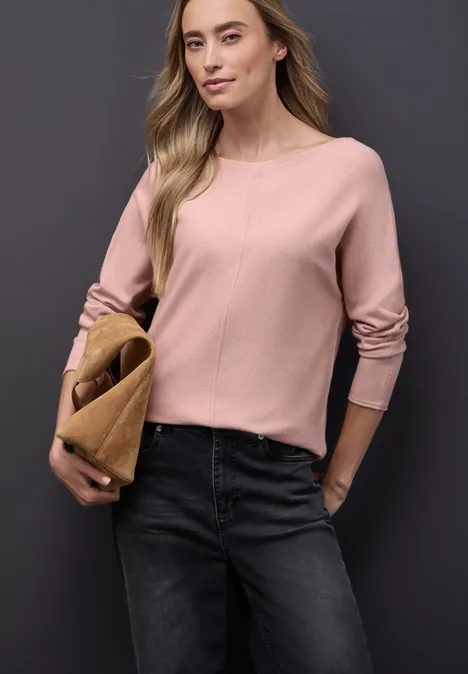 Basic Dolman Pullover faded rose mel.
