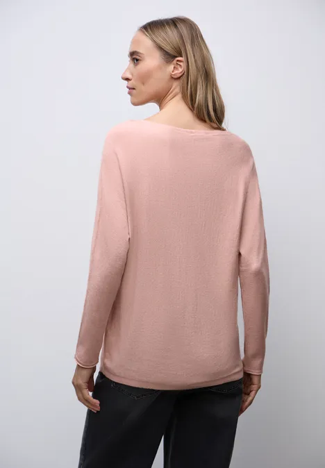 Basic Dolman Pullover faded rose mel.