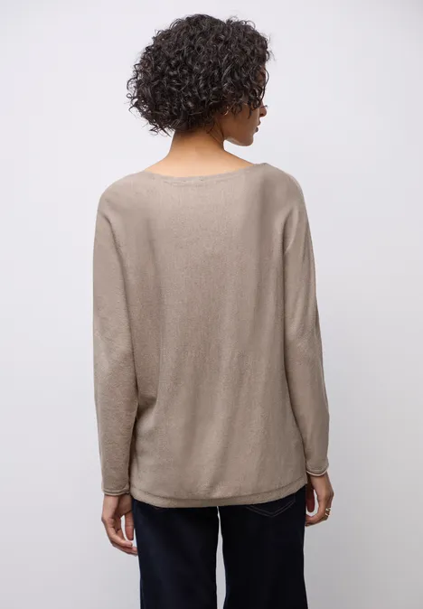 Basic Dolman Pullover sandstone mocha mel.
