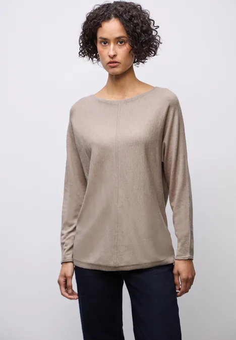 Basic Dolman Pullover sandstone mocha mel.