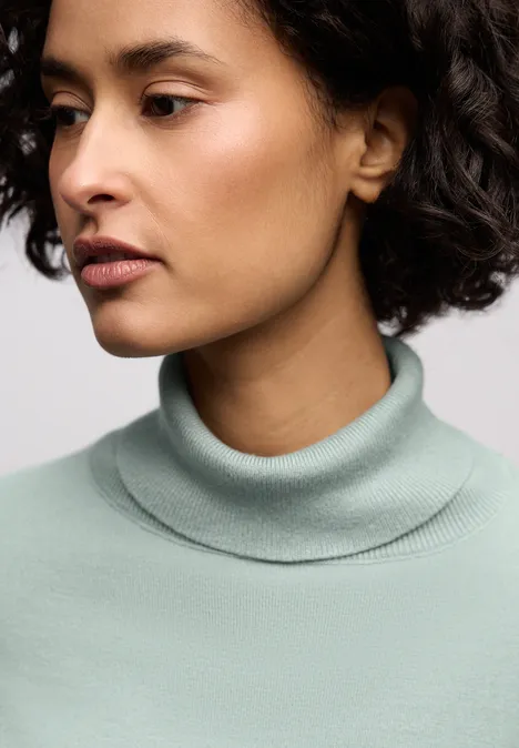 Basic Rollkragen Pullover nile blue Basic Rollkragen Pullover nile blue