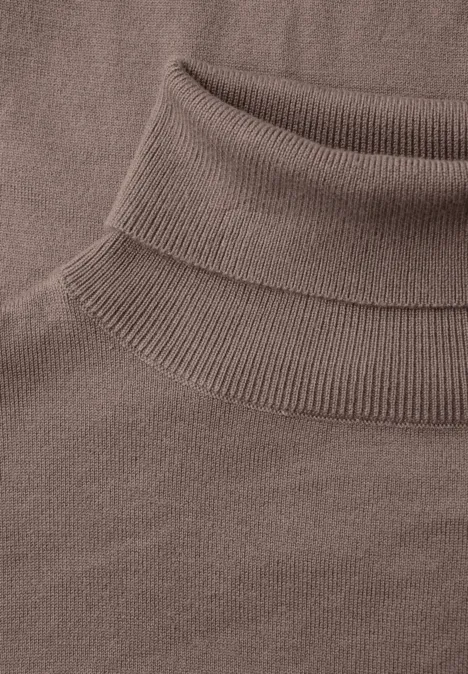 Basic Rollkragen Pullover silk brown Basic Rollkragen Pullover silk brown