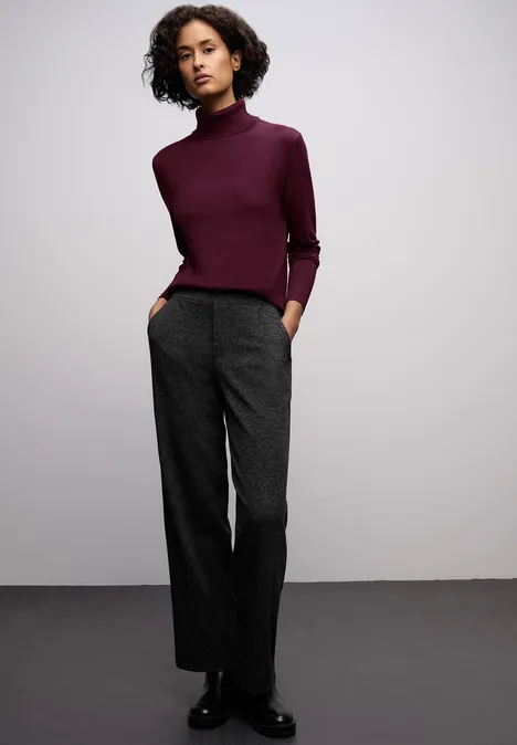 Basic Rollkragen Pullover wildberry red Basic Rollkragen Pullover wildberry red