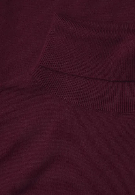 Basic Rollkragen Pullover wildberry red Basic Rollkragen Pullover wildberry red