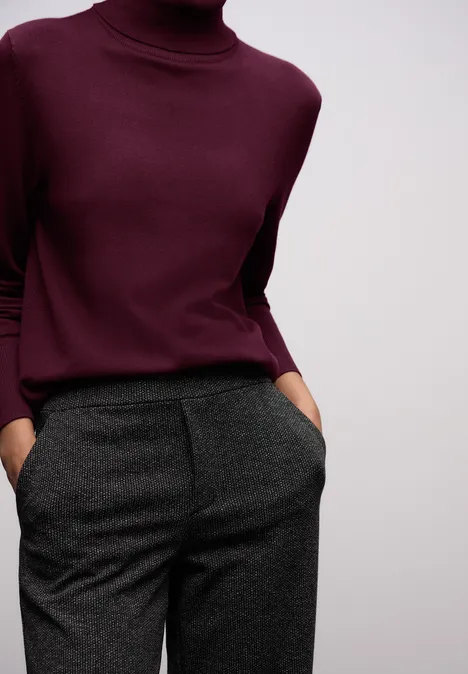 Basic Rollkragen Pullover wildberry red Basic Rollkragen Pullover wildberry red