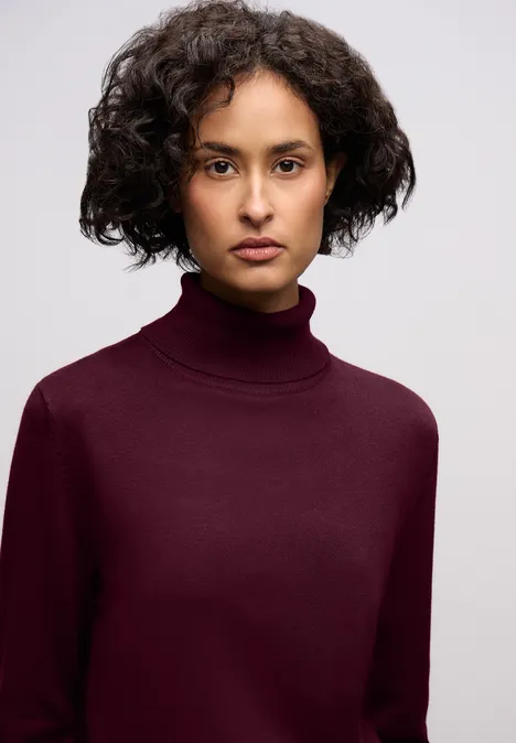 Basic Rollkragen Pullover wildberry red Basic Rollkragen Pullover wildberry red