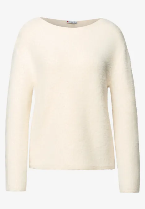 Federgarn Pullover soft beige