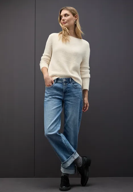 Federgarn Pullover soft beige