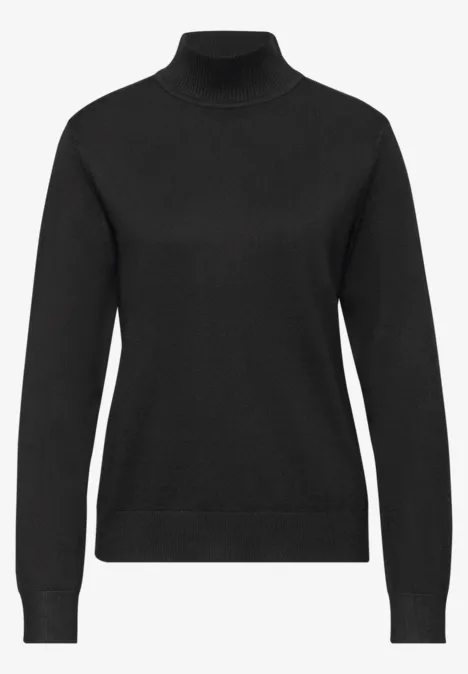 Pull à col tourbillon Black