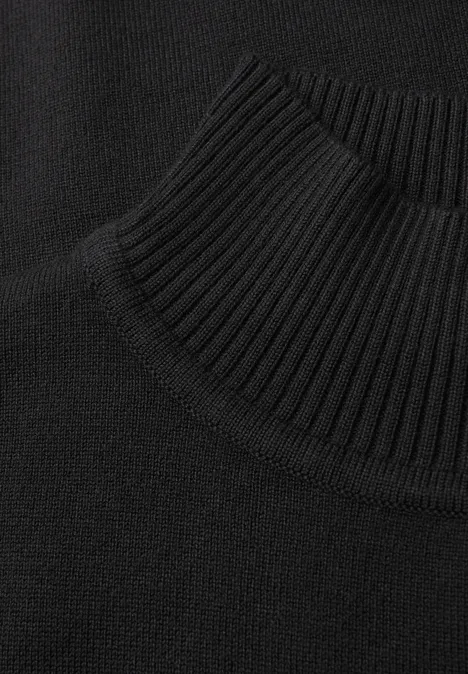 Pull à col tourbillon Black