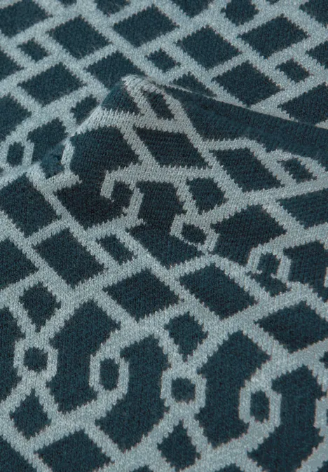 Cosy Jacquard Pullover tide blue Cosy Jacquard Pullover tide blue