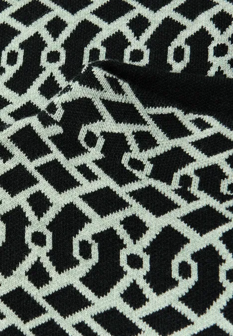 Cosy Jacquard Pullover juniper green