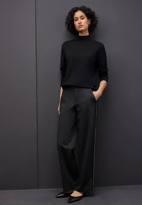 Trui met col Black Trui met col Black