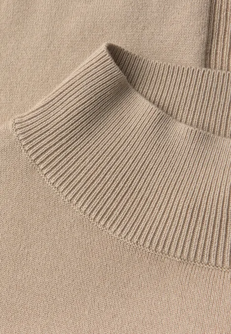 Trui met col sanded beige Trui met col sanded beige