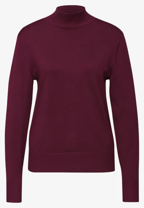 Pullover mit Turtleneck noble red Pullover mit Turtleneck noble red