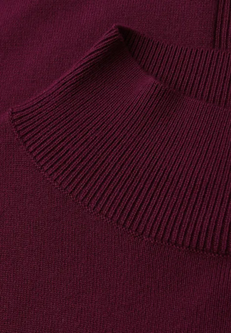 Pullover mit Turtleneck noble red Pullover mit Turtleneck noble red