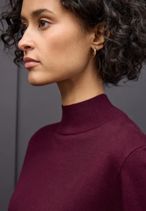 Pullover mit Turtleneck noble red Pullover mit Turtleneck noble red