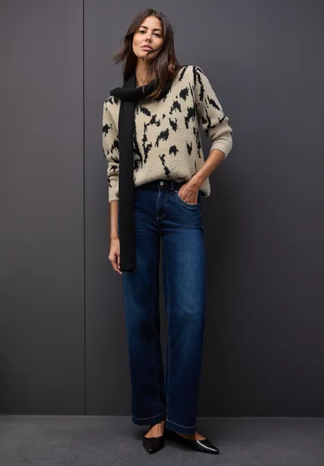 Softer Jacquard Pullover sanded beige Softer Jacquard Pullover sanded beige