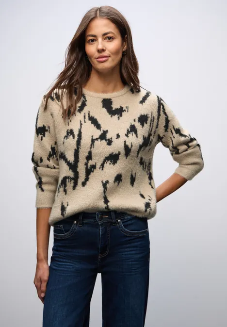 Softer Jacquard Pullover sanded beige Softer Jacquard Pullover sanded beige