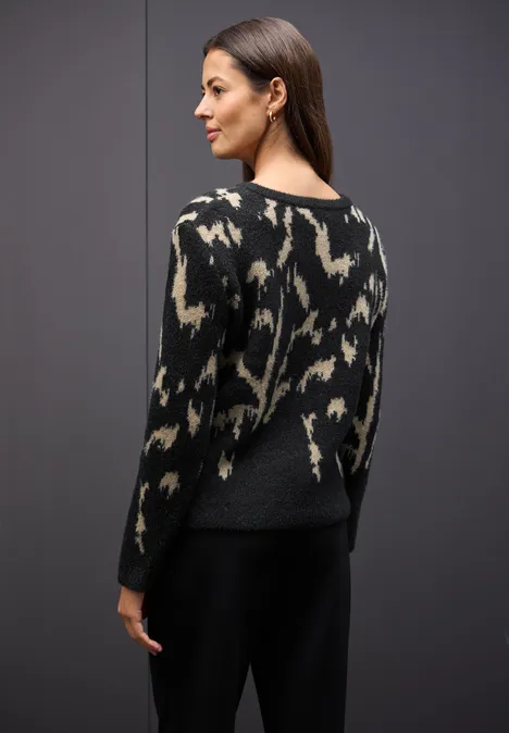 Softer Jacquard Pullover anthra grey Softer Jacquard Pullover anthra grey